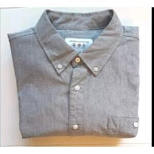 Crooks & Castles NEW The Good Fella Button Up Long Sleeve Cotton Men's Shirt XL